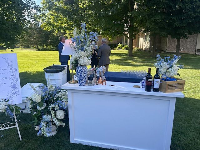 Wine and Beer Wedding Reception Bar