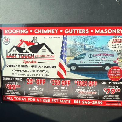 Avatar for Last touch roofing & chimney LLc
