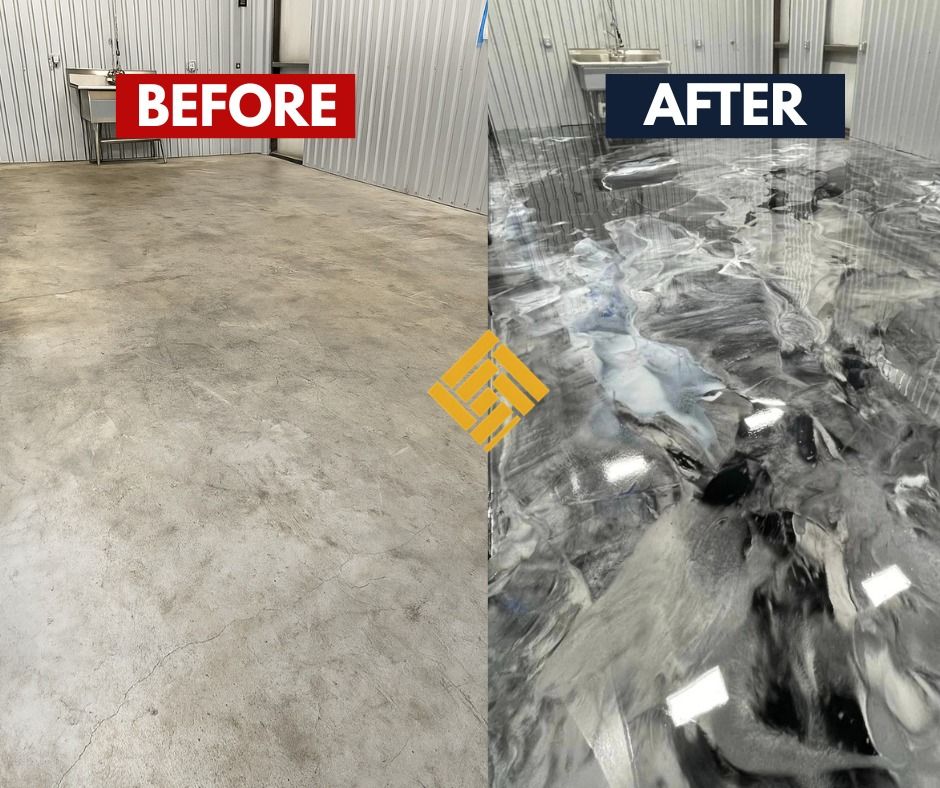 Metalic epoxy