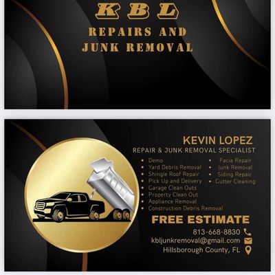 Avatar for KBL repairs and junk removal