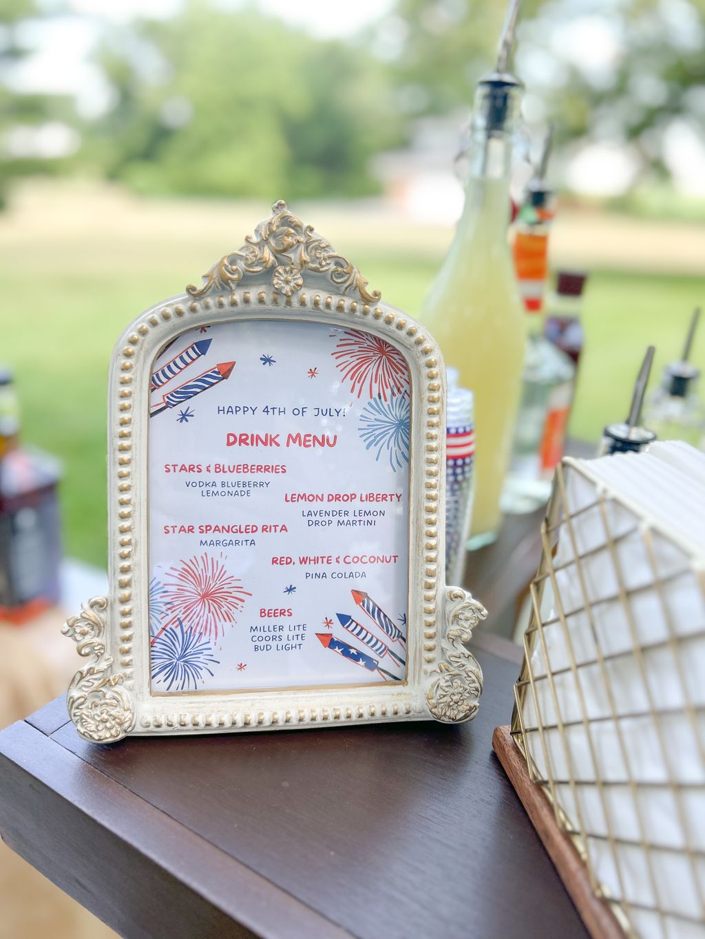 An amazing July 4th bbq that we created a custom s
