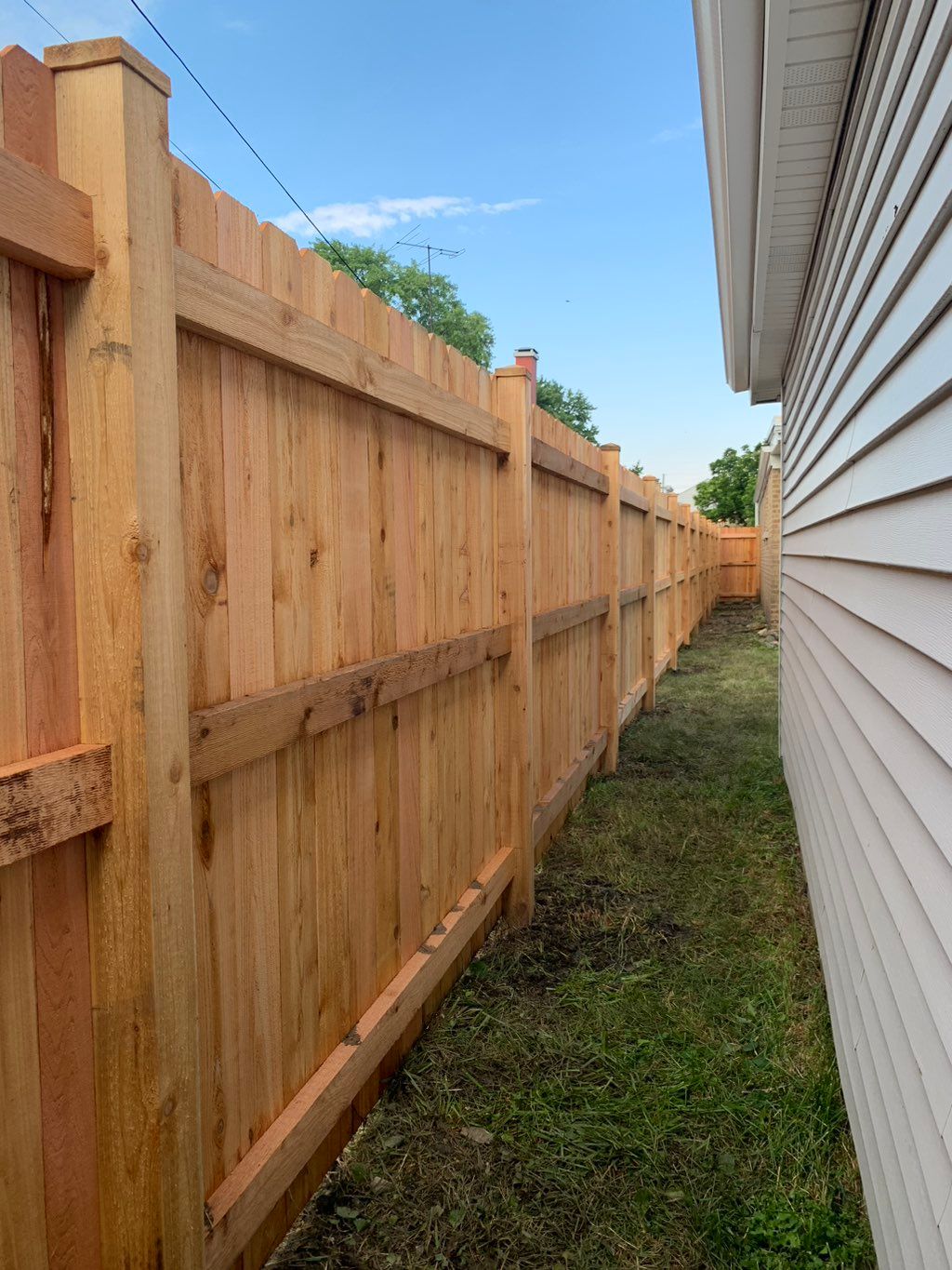 6' tall cedar fence