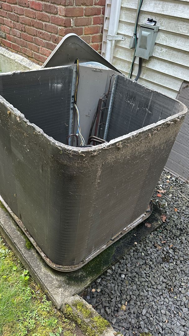 Condenser maintenance - before