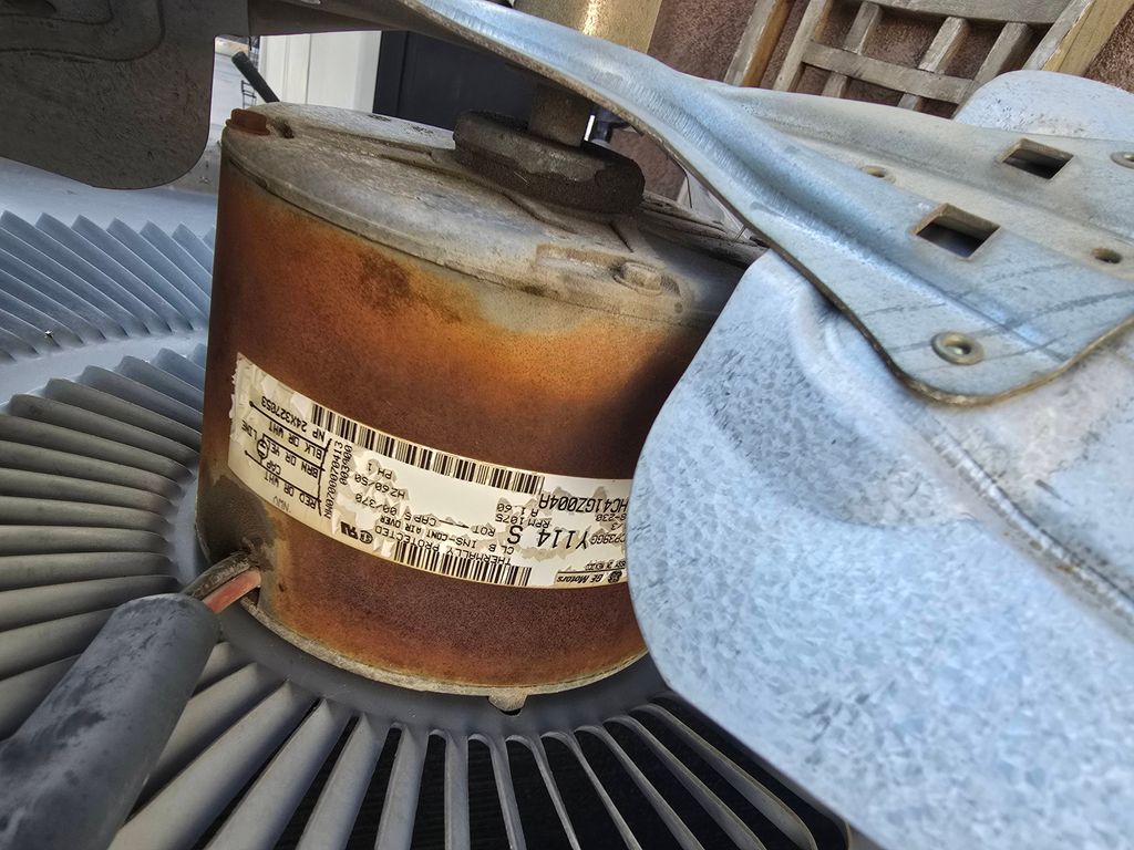 Dark burn marks on both the top and bottom of the 