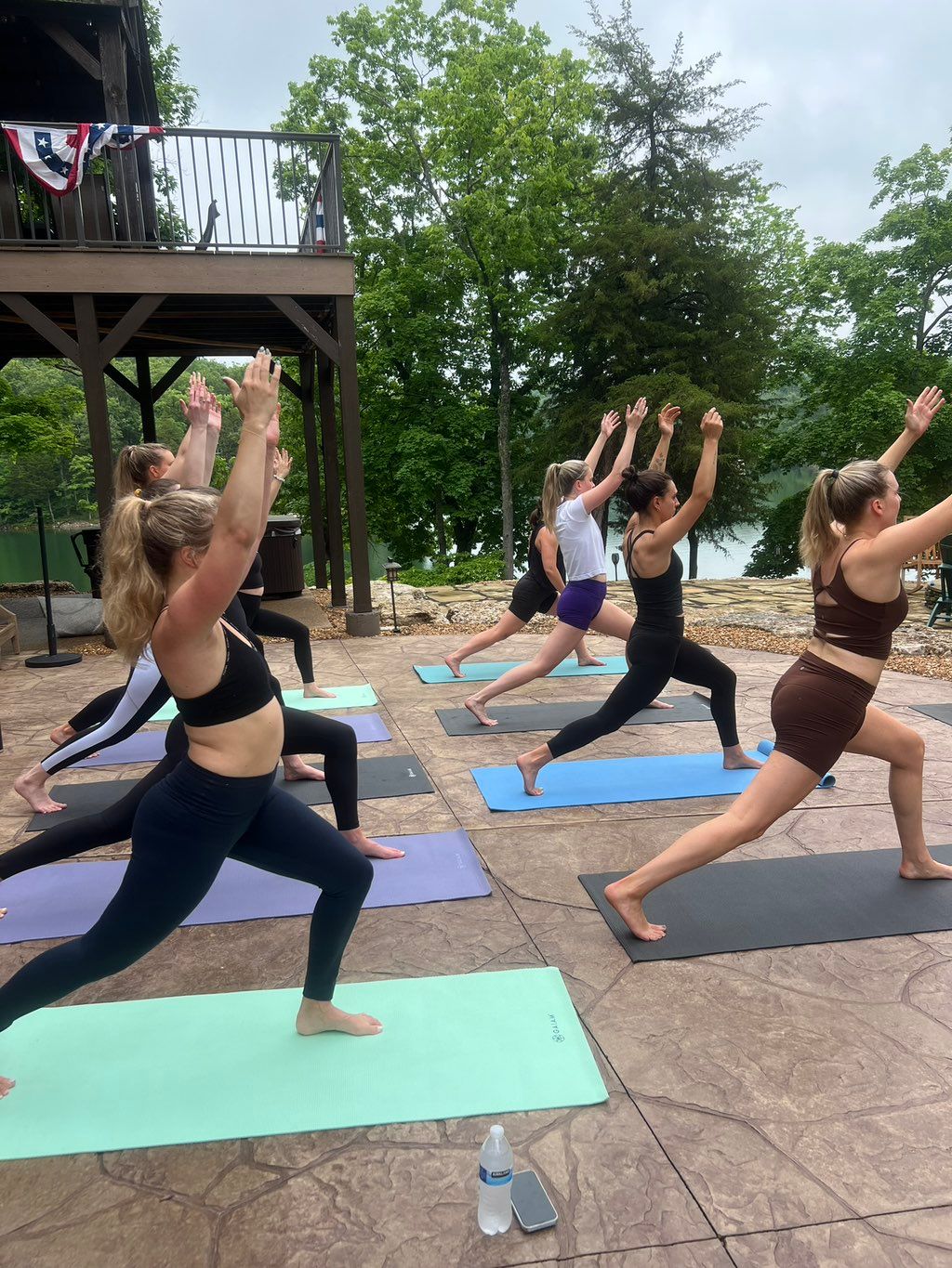 A beautiful bachelorette yoga session in Innsbrook