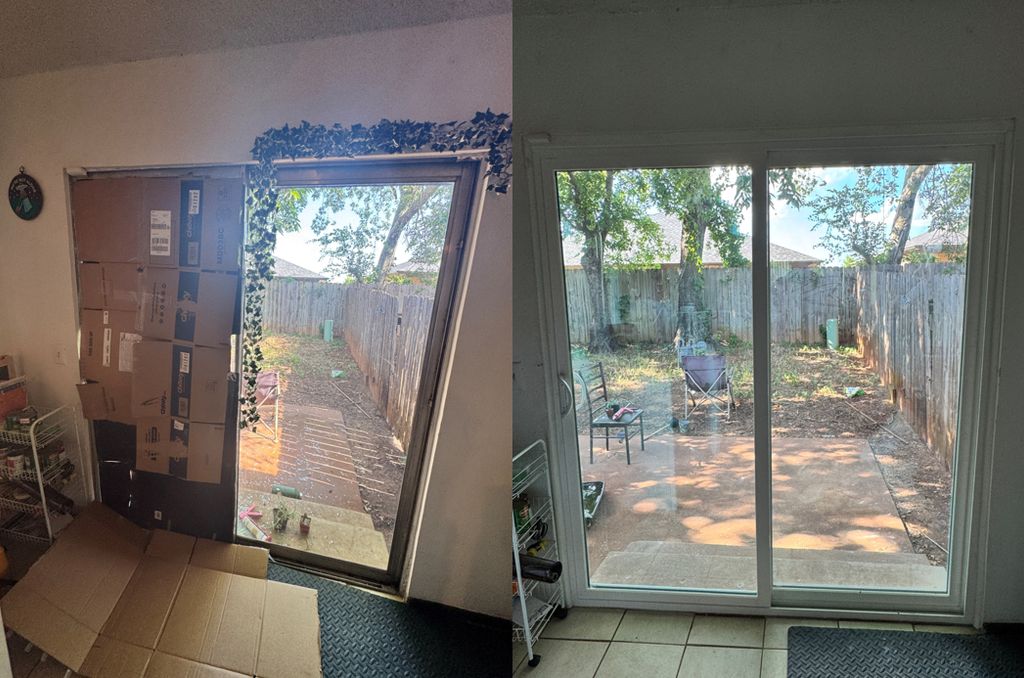 Sliding door replacement.
