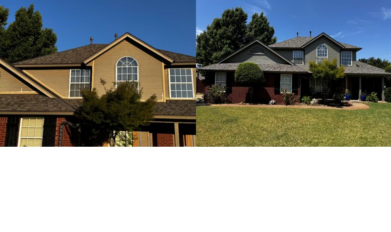 Full siding paint on exterior of home.