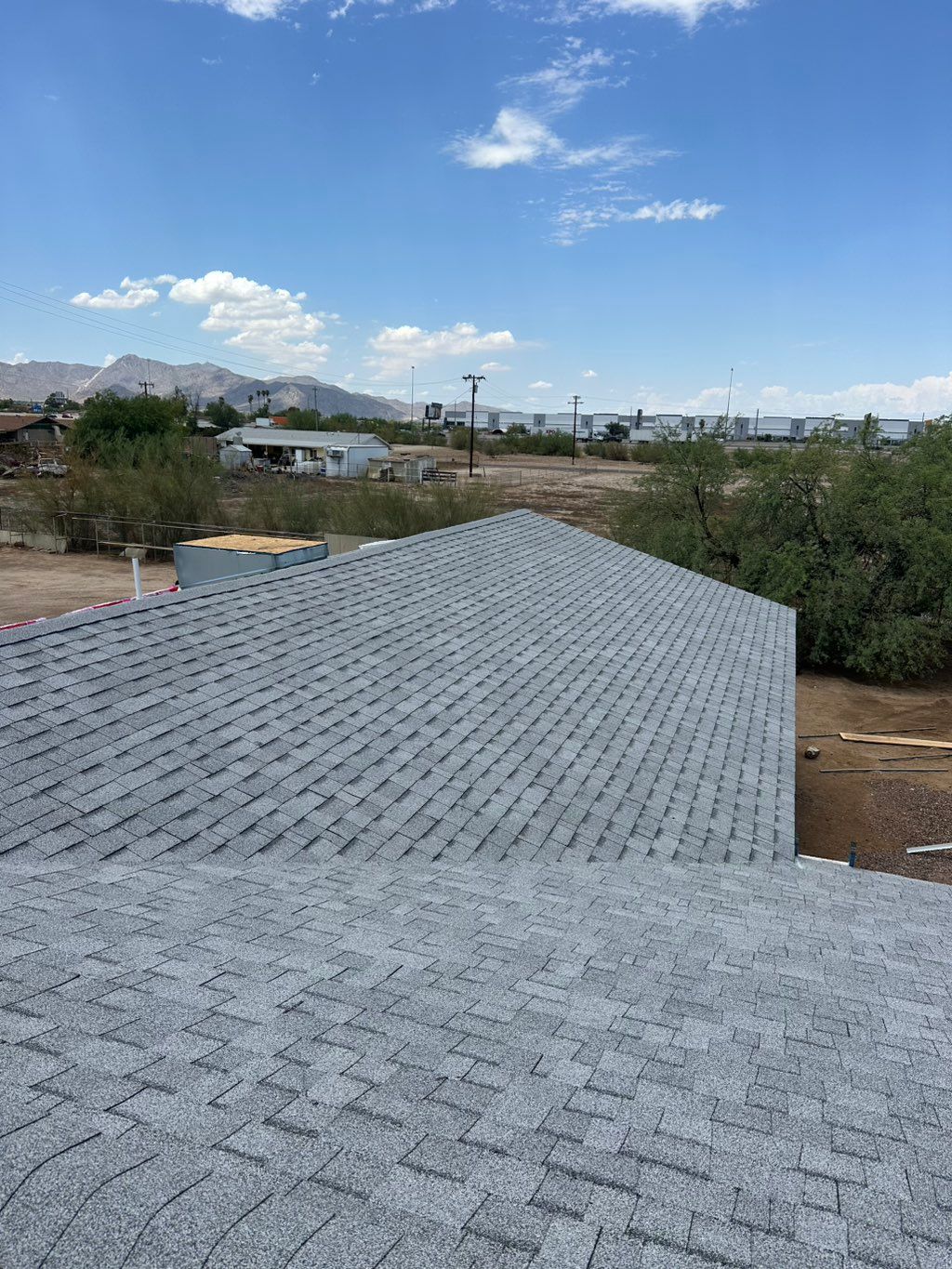 New shingle roof