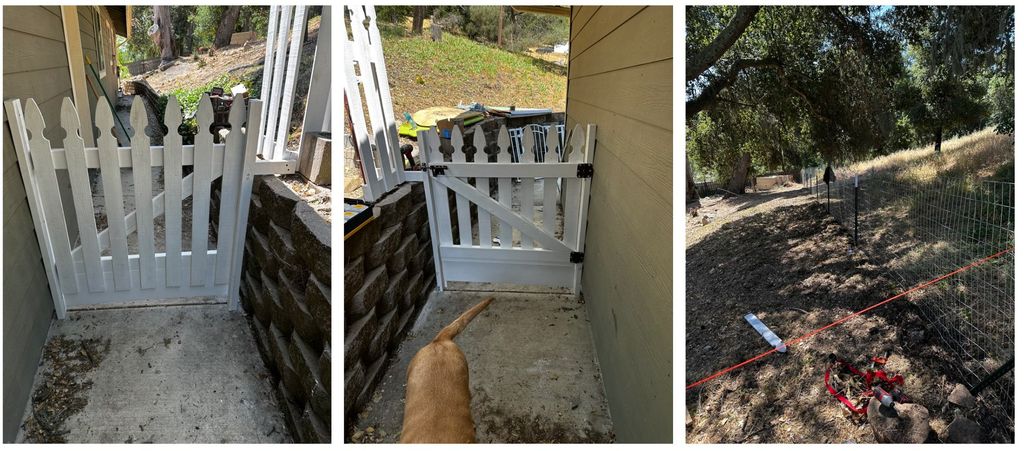 Dog run fencing and custom gate build 