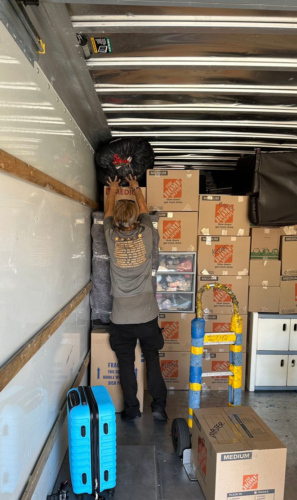 Our crew is trained on how to load safely and effi