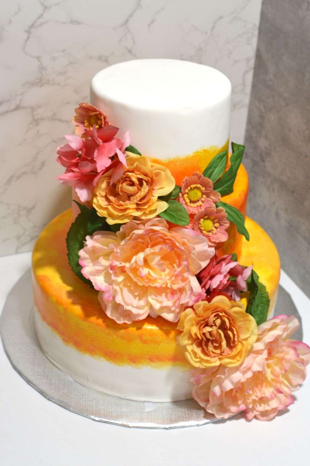 Tropical Wedding Cake