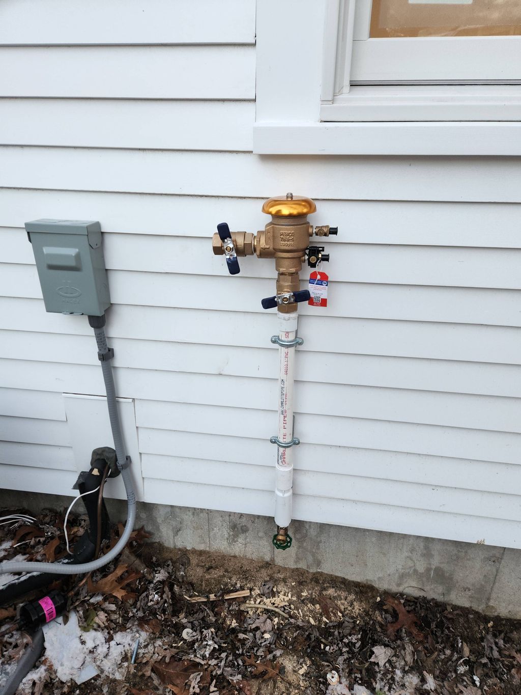 Irrigation backflow installed 