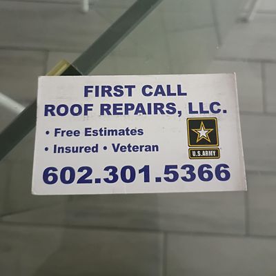 Avatar for First Call Roof Repairs,LLC