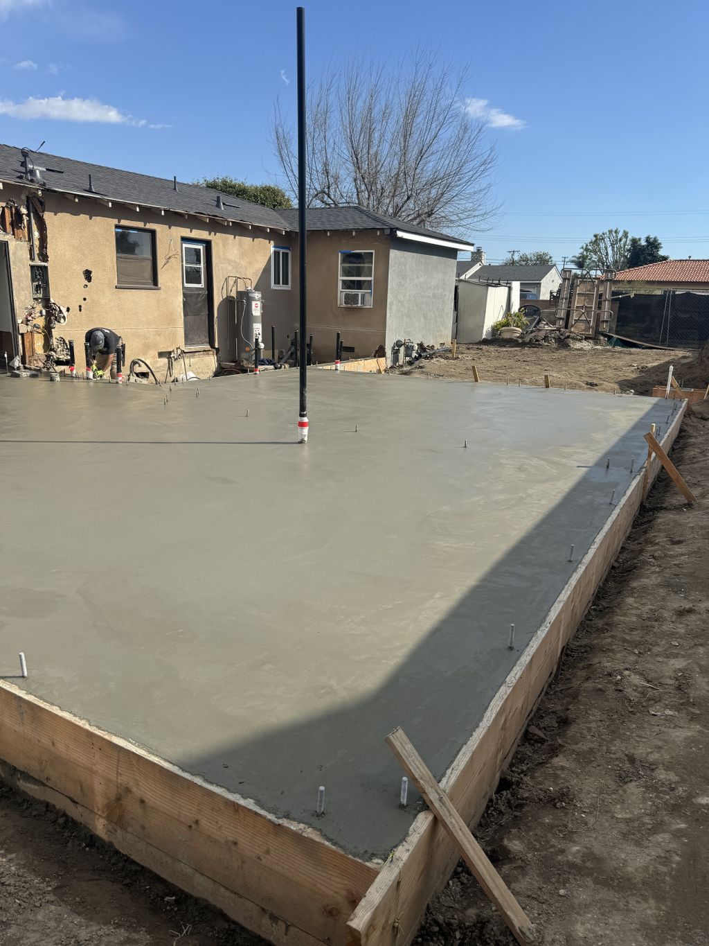 concrete pour 