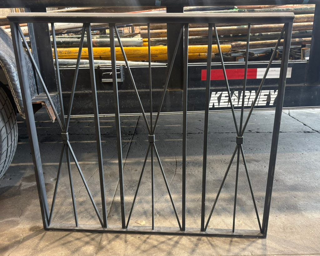 Handcrafted Metal Railing Panel or Balcony, Crosse
