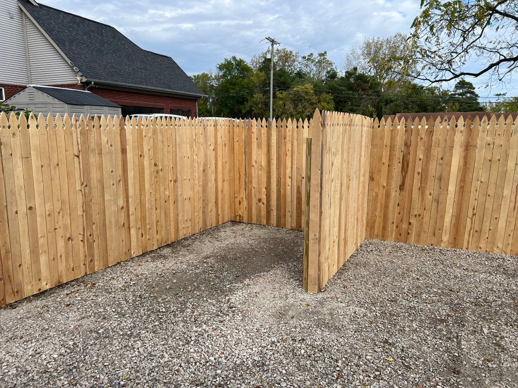 French Gothic Privacy with trash cove