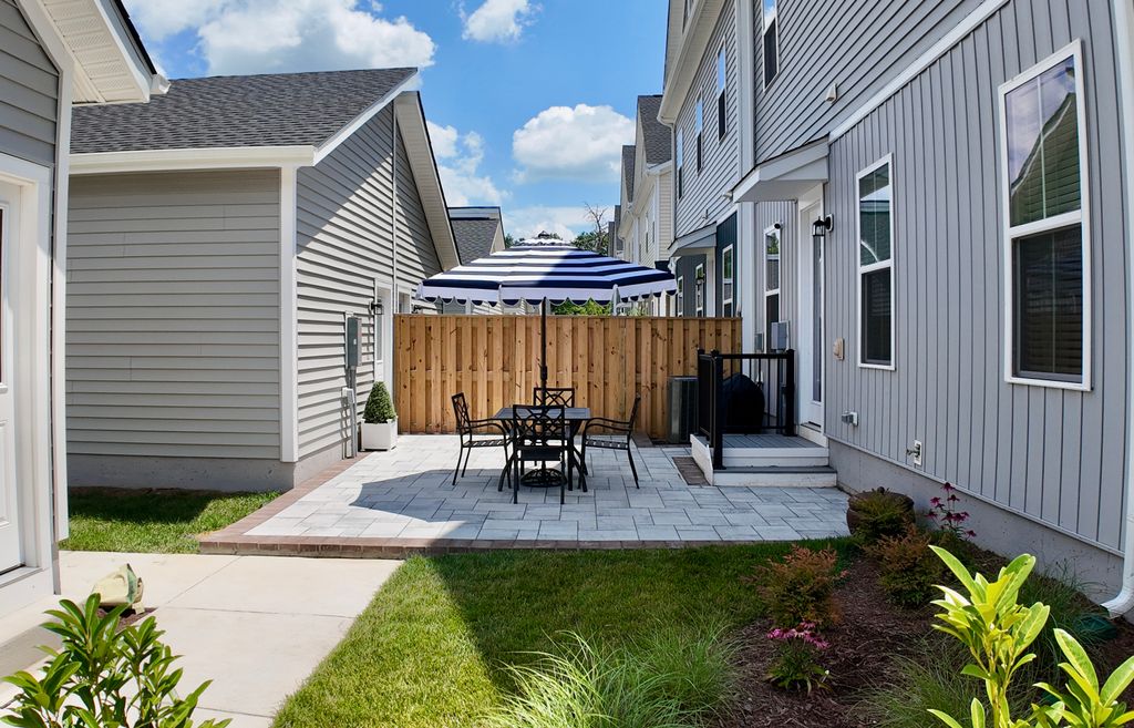 Custom Stone patio installation in Aldie, VA
