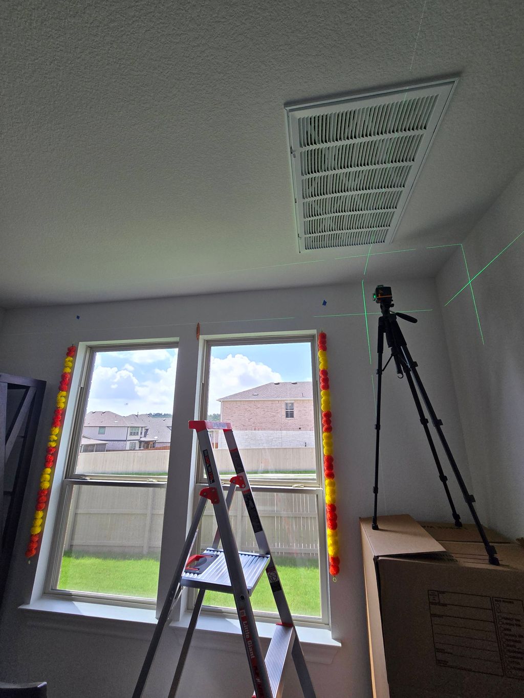 Install curtain rods