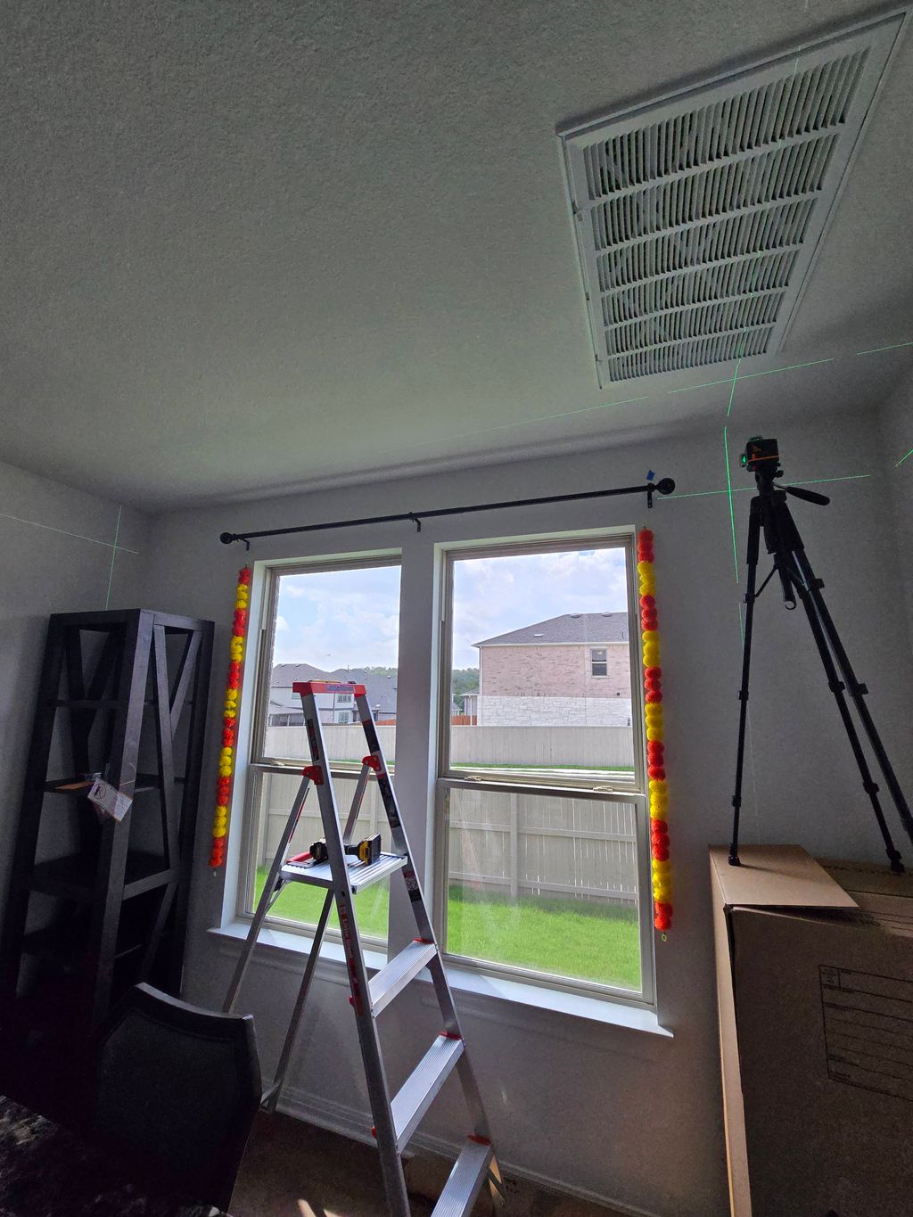 Install curtain rods