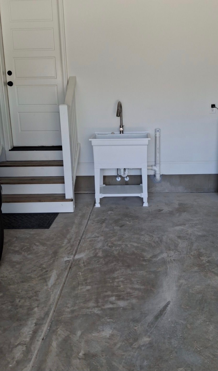 after new utility sink in garage 