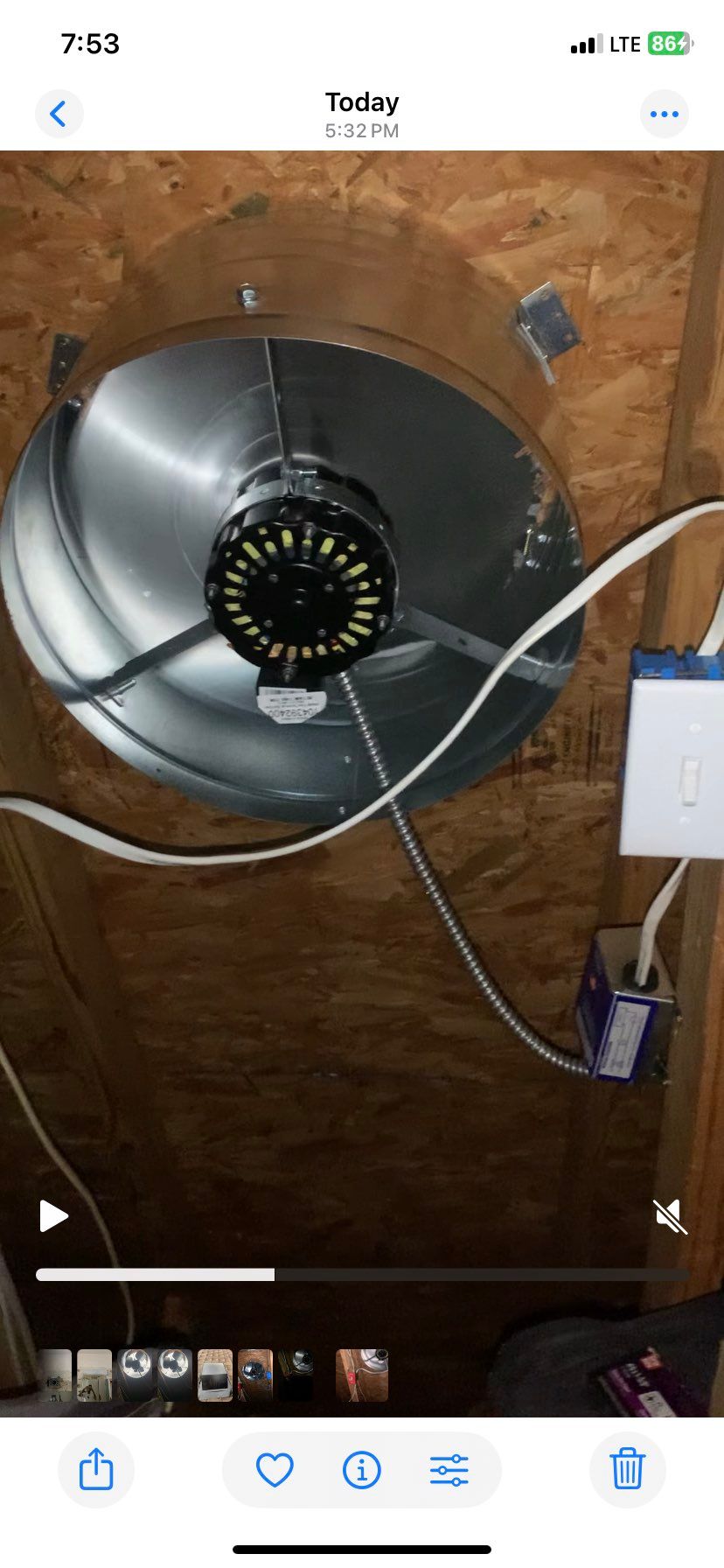 Attic fan install 