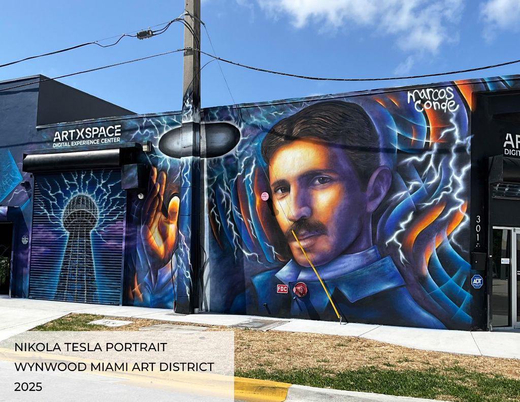 Portrait Mural for ArtXSpace Wynwood Miami Art Dis