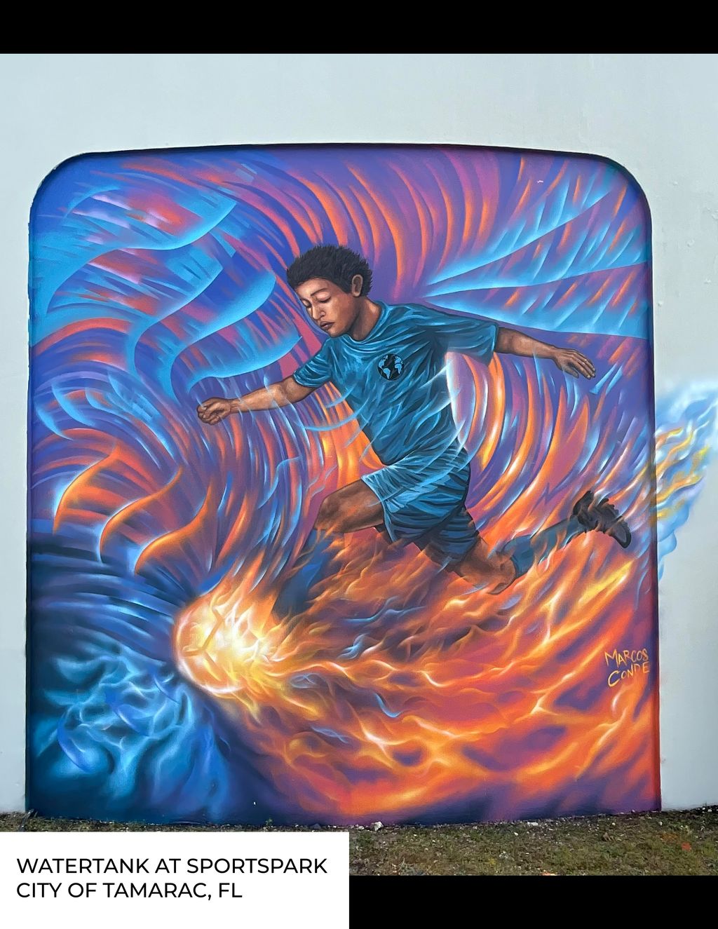 Watertank Mural for the City of Tamarac in the Spo