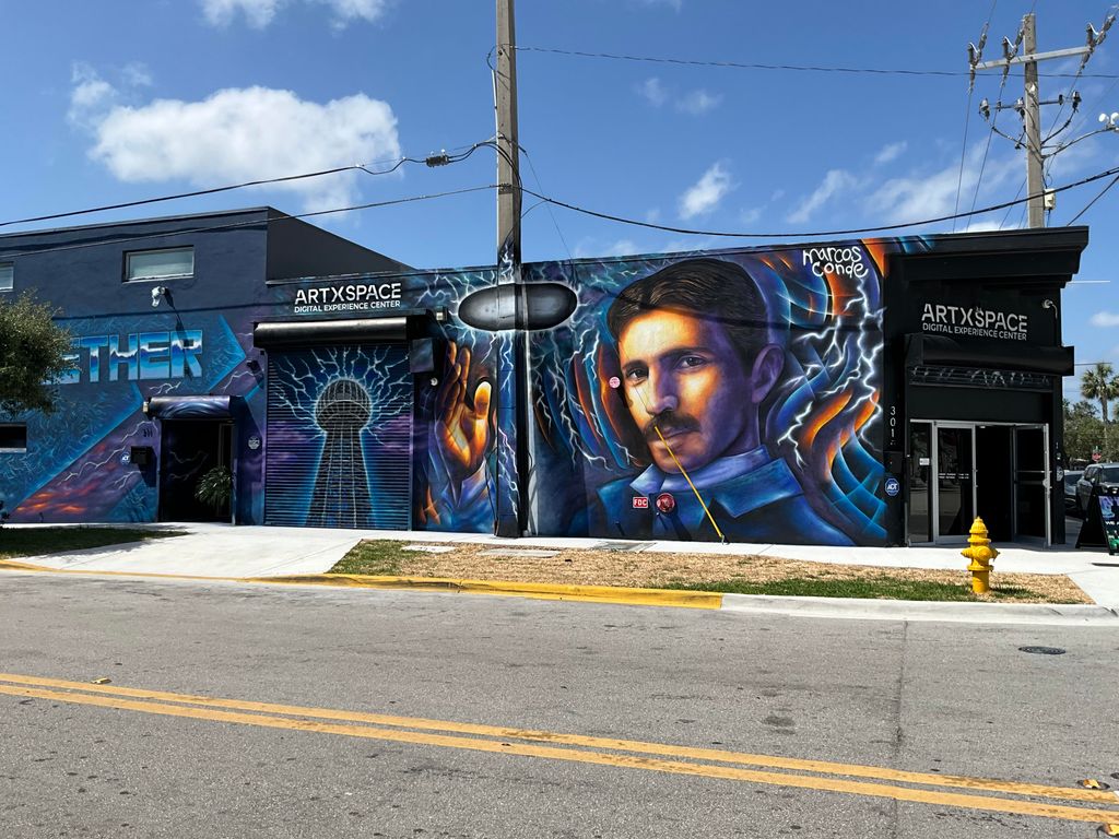 Portrait Mural for ArtXSpace Wynwood Miami Art Dis