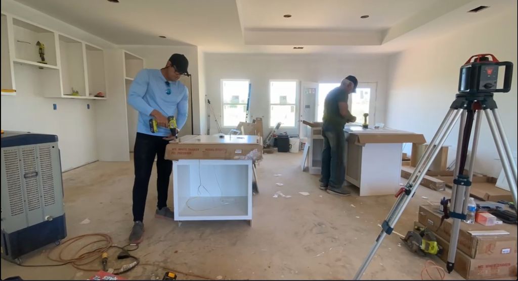 Cabinets job