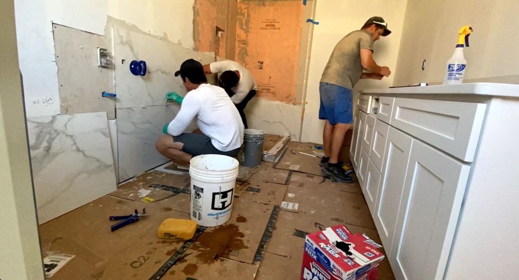 Tile installation
