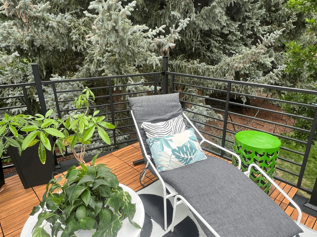 Revitalized rooftop deck. New roofing, brand new r