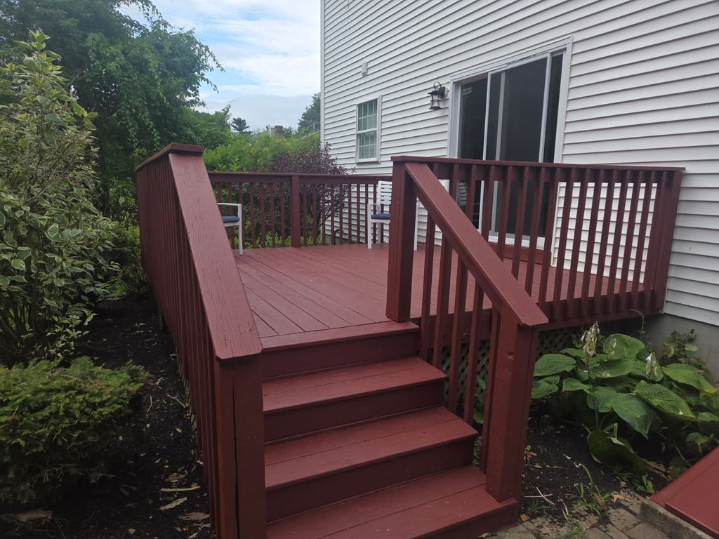 Deck after $995. Wash and Stain!