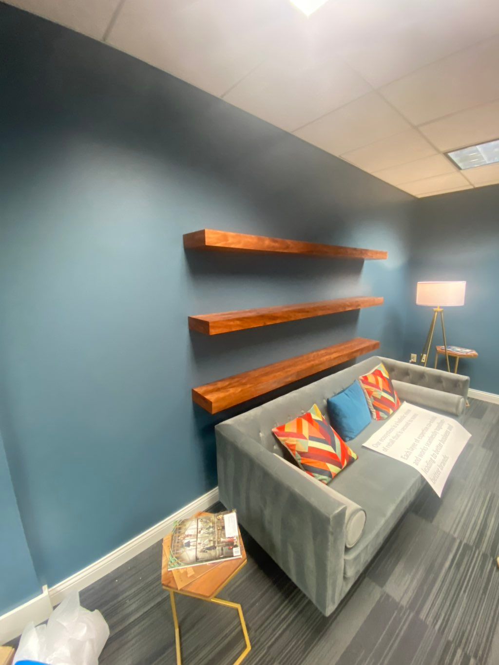 Floating shelves