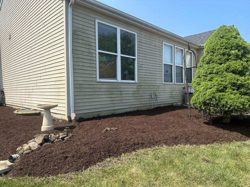 Weeds cleaned and mulch installed| Plainfield