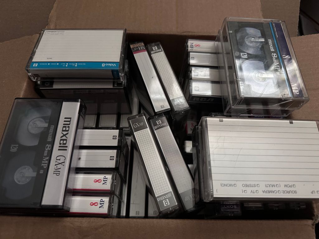 Order of 8mm tapes to digital