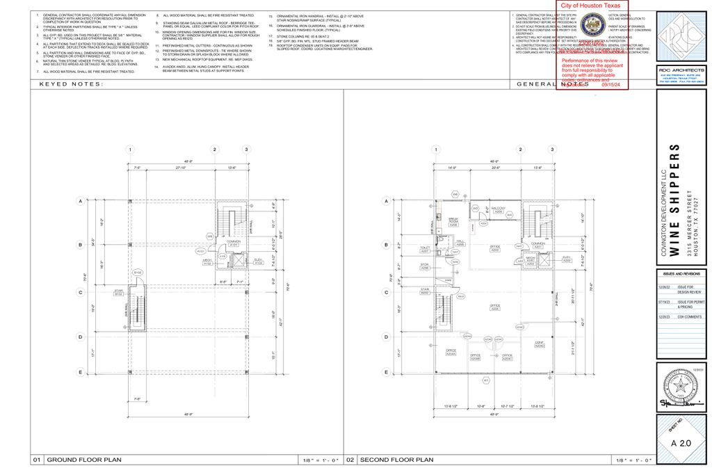 City of Houston Approved Plans