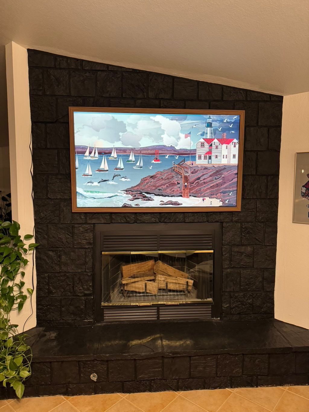 Samsung Picture Frame Pro series 65” on custom roc