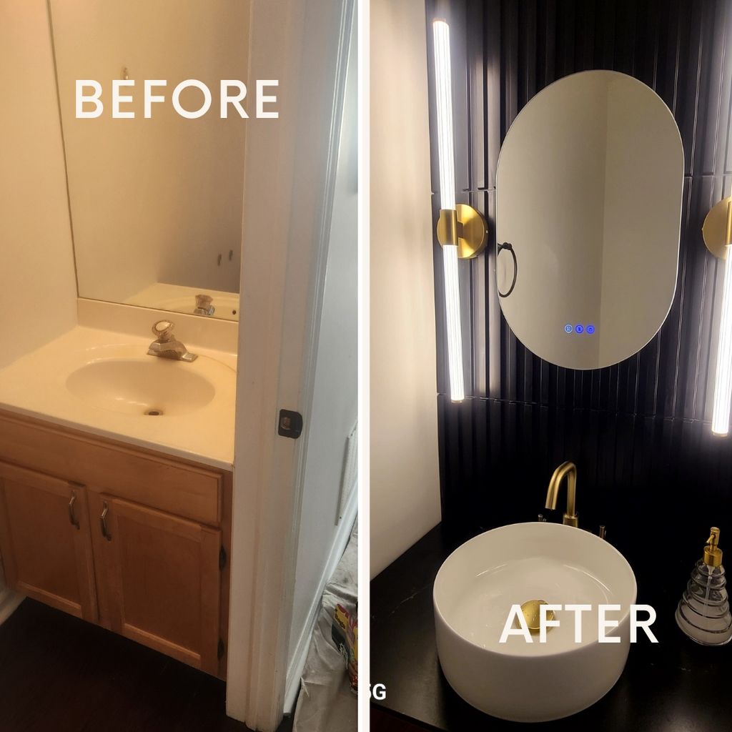  powder room remodeling#1
