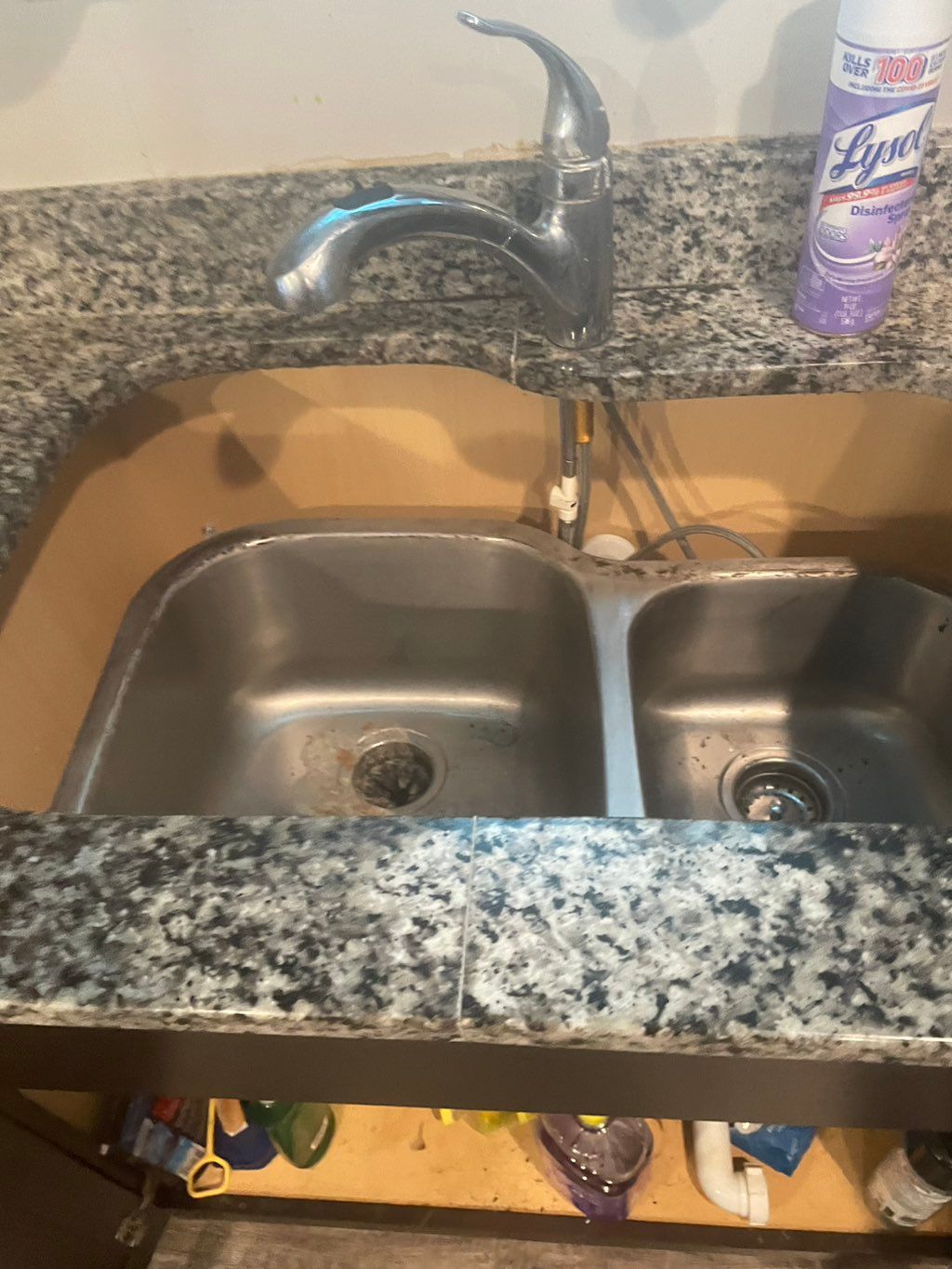 Under mount sink repair client was out of water fo