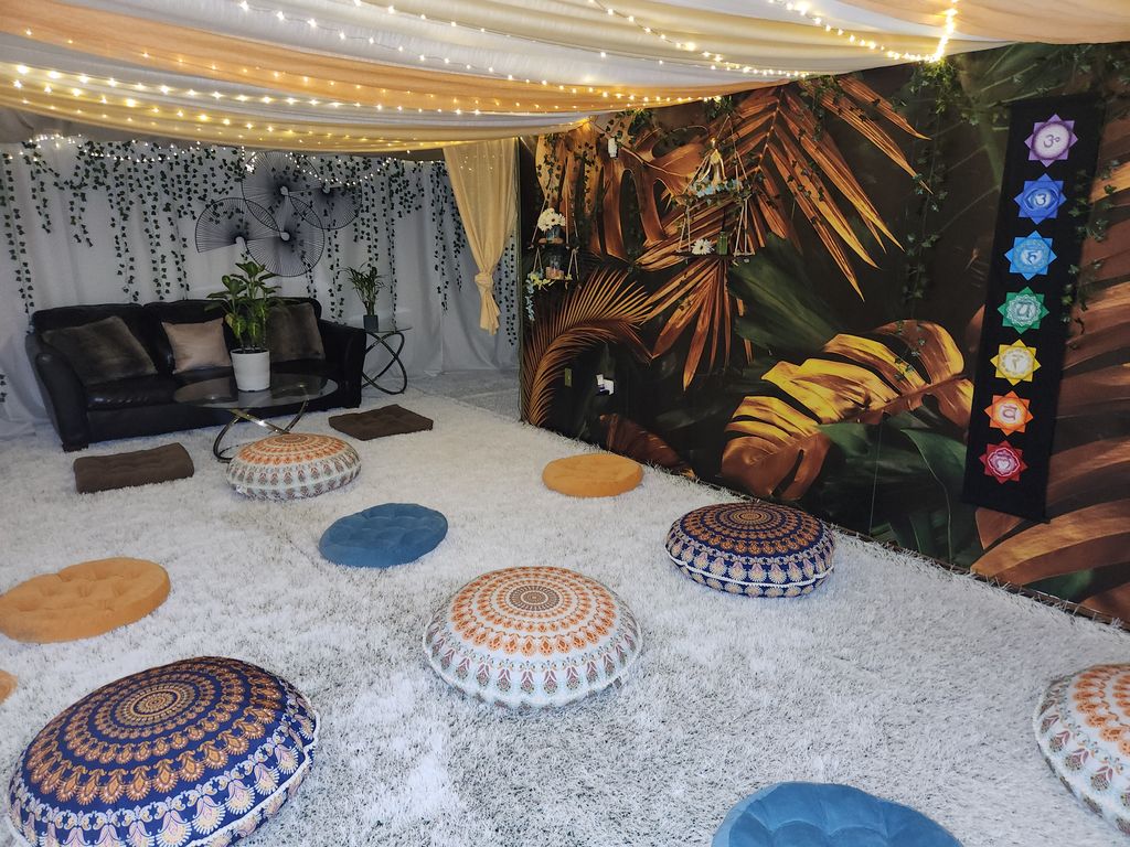 Livingroom after Transformed to Meditation lounge