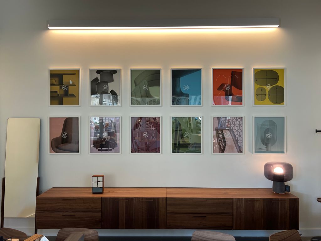 a perfect grid for a design showroom in San Franci