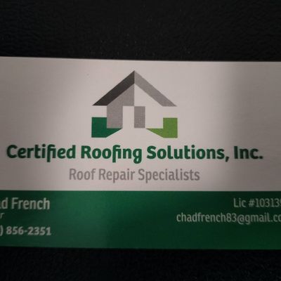 Avatar for Certified Roofing Solutions, Inc.