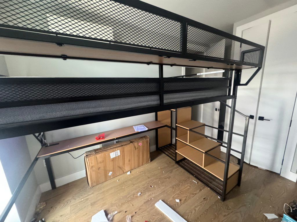 Loft bed price is 200, full bed is 80,
Bed with dr