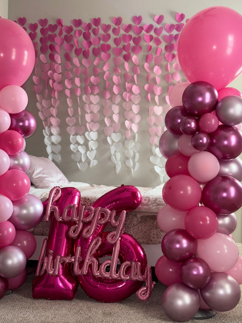 Sweet 16 Home Set up - Bedroom