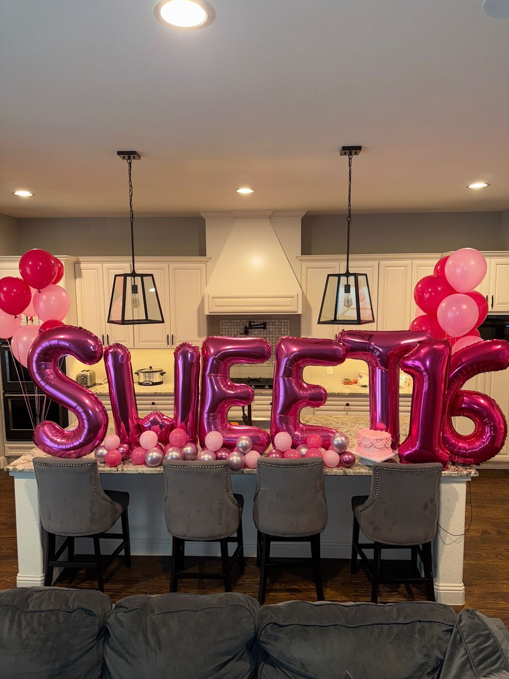Sweet 16 home set up - Kitchen