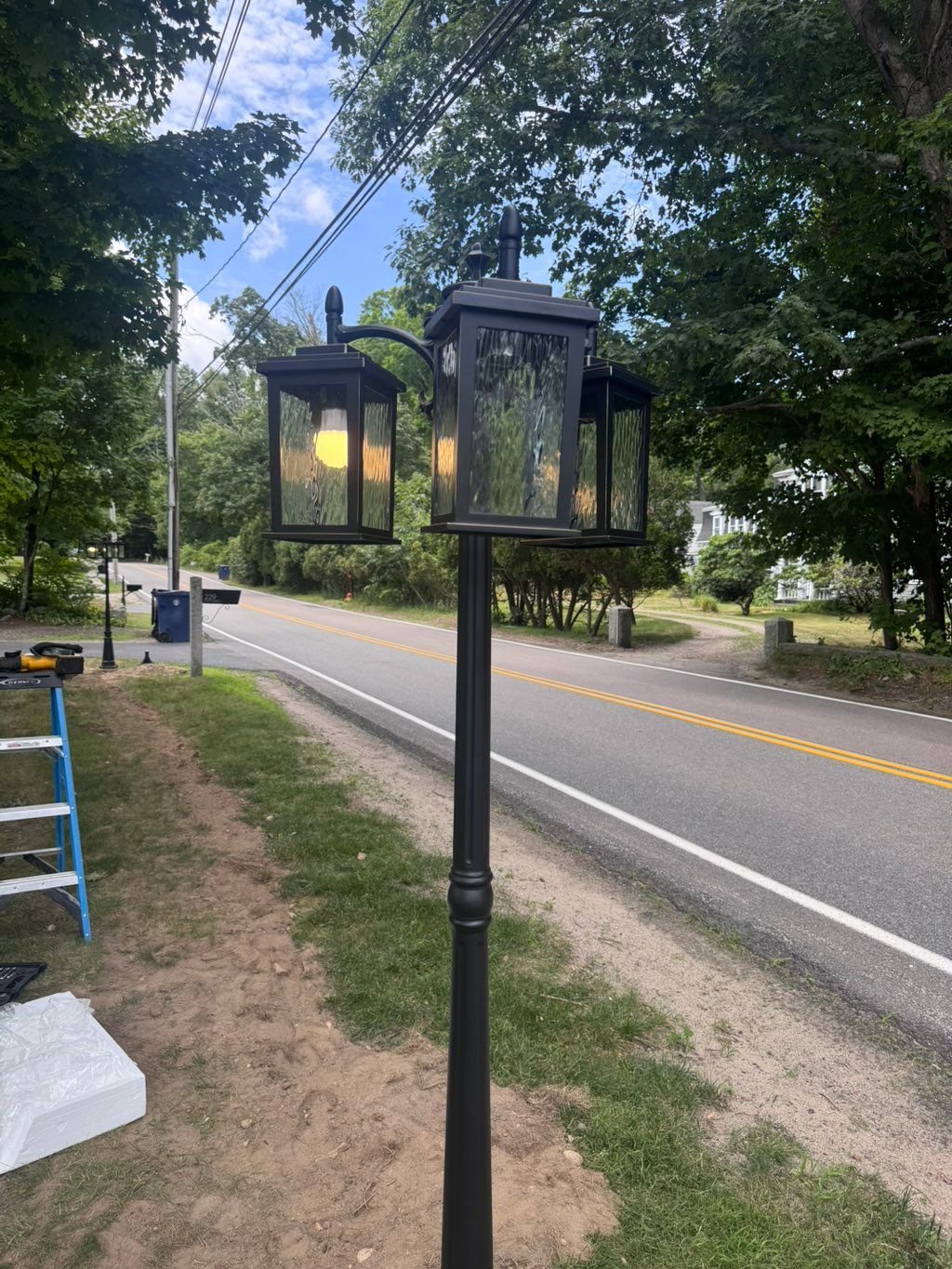 Post light installation ✅💡