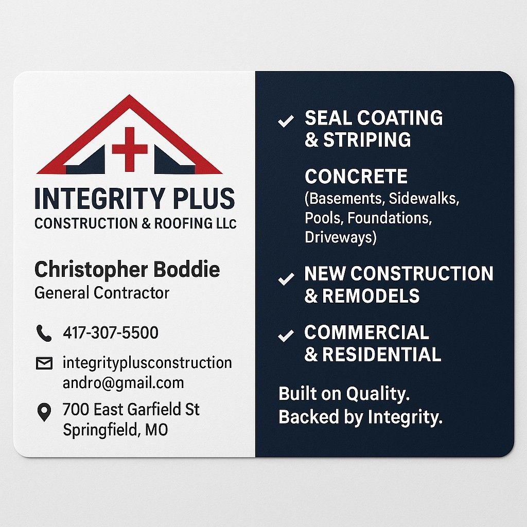 integrity plus construction & roofing LLC