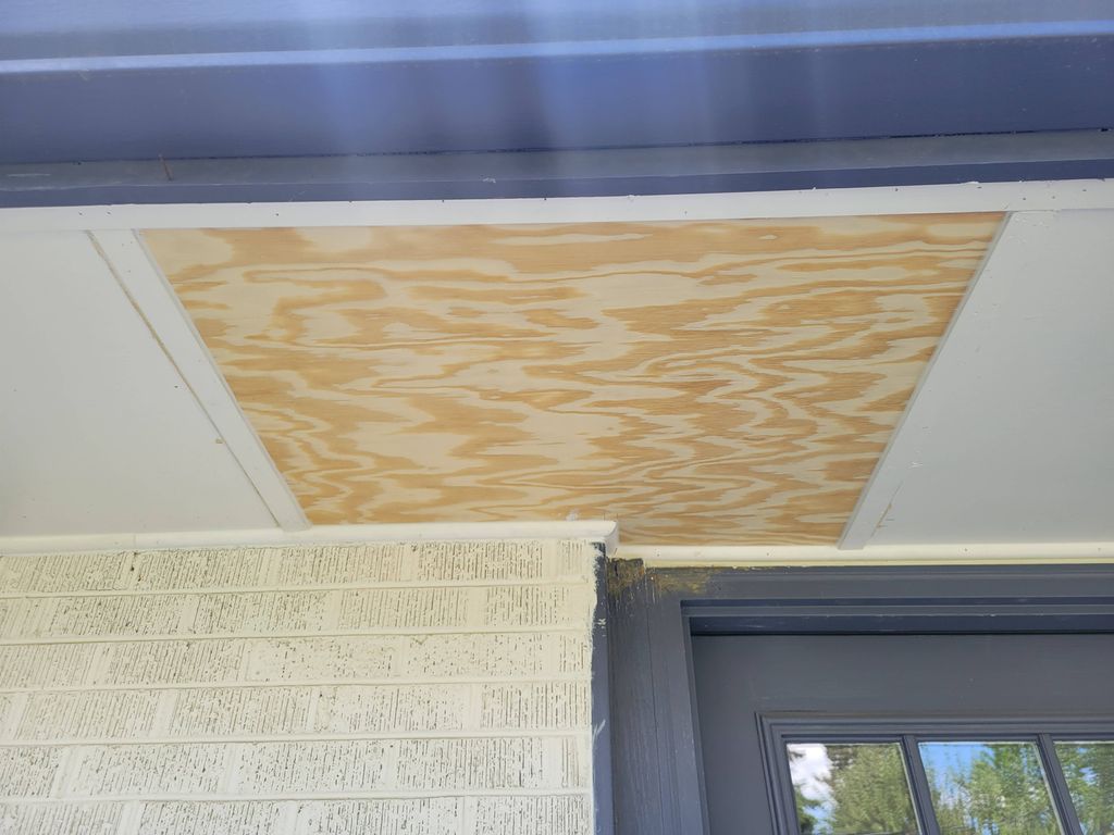 Soffit repair. 