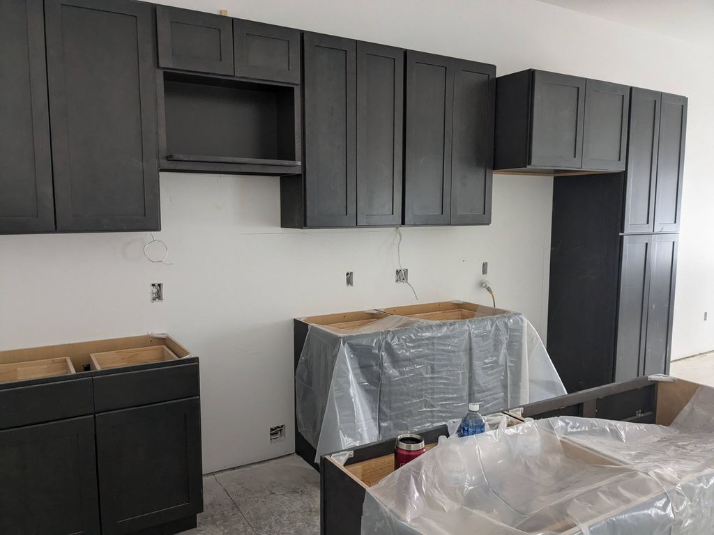 Cabinets installed 