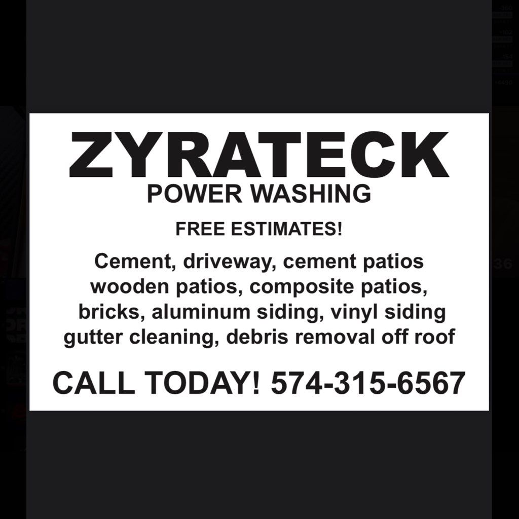 ZYRATECK POWER WASHING